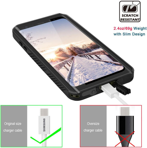 Galaxy S8 Waterproof Case, Full Protective Shock/Snow/Dirtproof with IP68 Certified Waterproof Case for Samsung Galaxy S8 5.8inch...